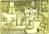 Alkimista műhely ábrázolása 1580-ból